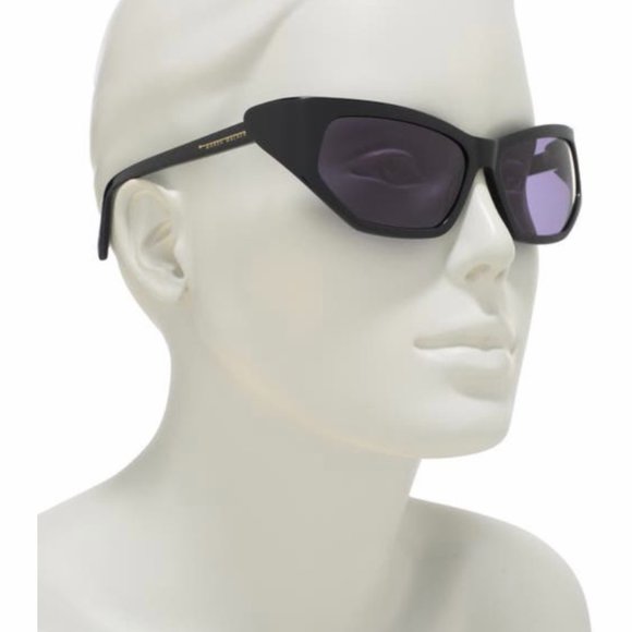 KAREN WALKER Black Superhero Wrap Sunglasses main image 7